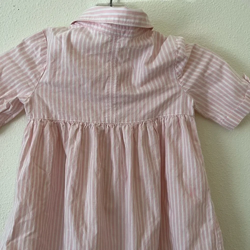 Pairs Of Girls dress striped pink and blue